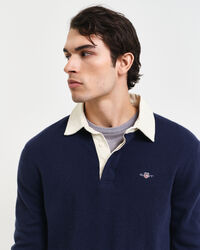 Rugger-paita ohutta lampaanvillaa