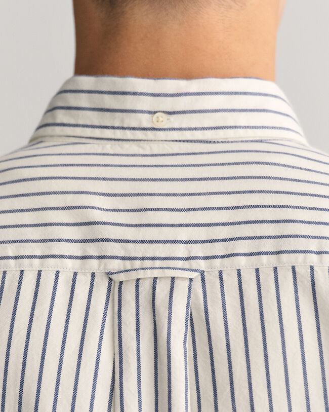 Regular fit ‑mitoitettu raidallinen Archive-oxford-paita