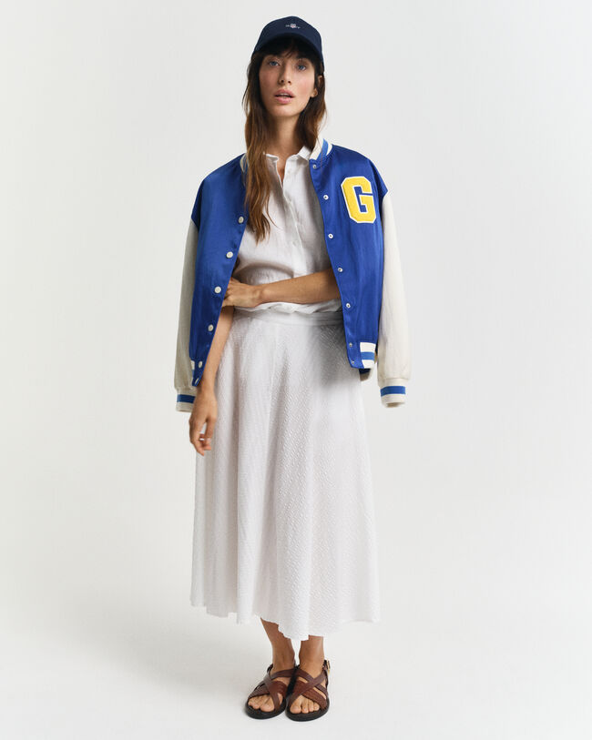 Raidallinen seersucker-hame