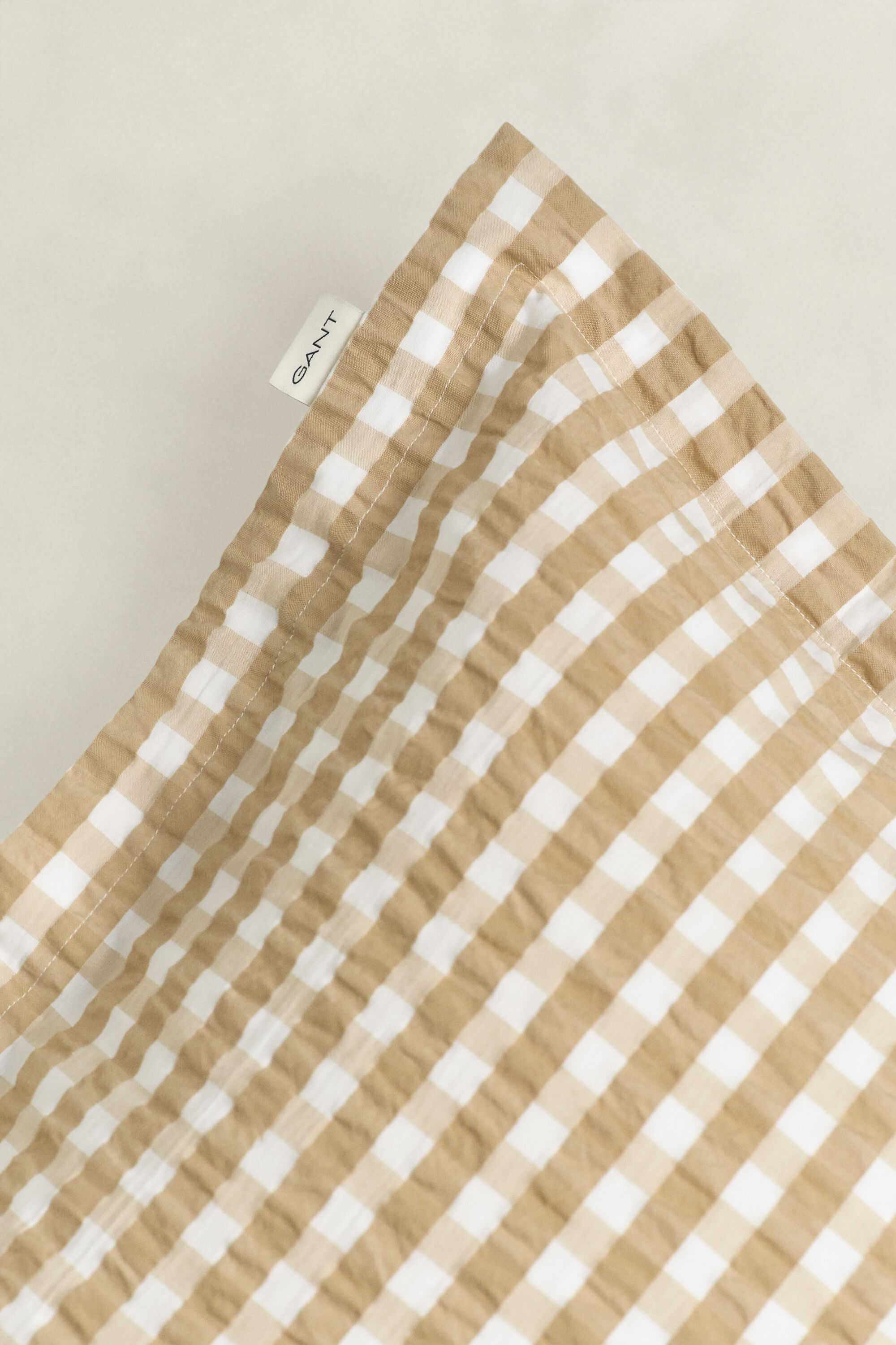 Ruudullinen seersucker-tyynyliina