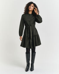 Pitkähihainen puuvillasatiinimekko