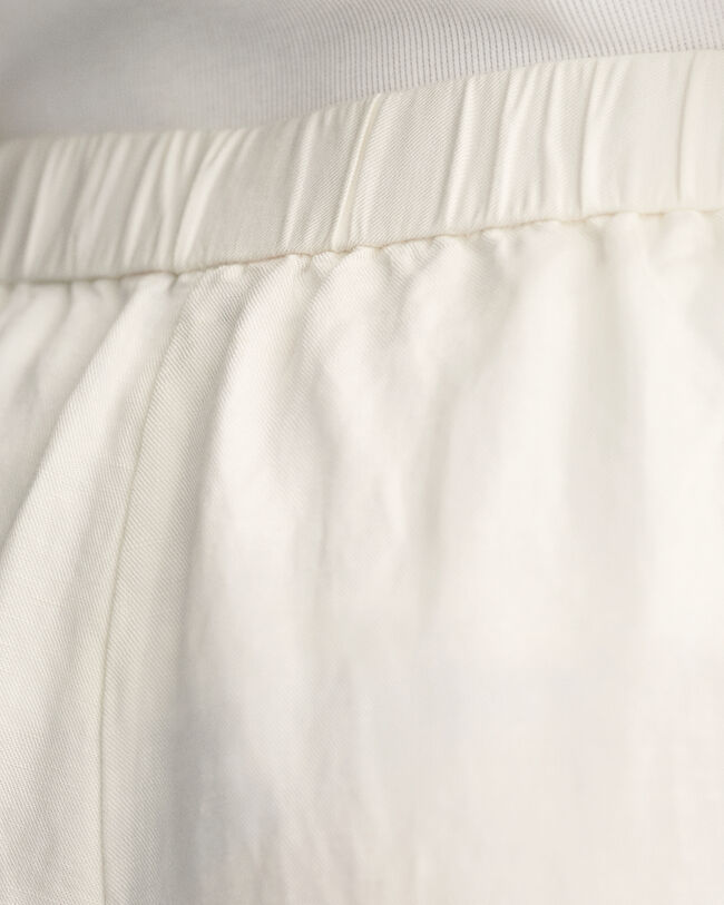 Relaxed fit ‑mitoitetut Pull-On-pellavasekoitehousut