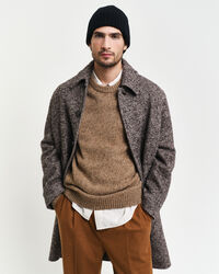 Nyppyvillainen neulepusero, pyöreä pääntie