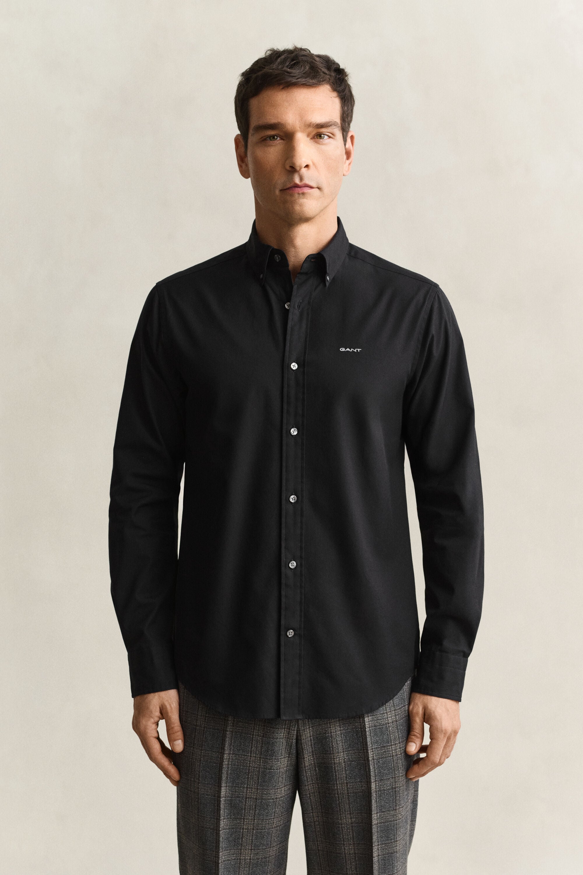 Regular fit ‑mitoitettu pinpoint oxford ‑paita