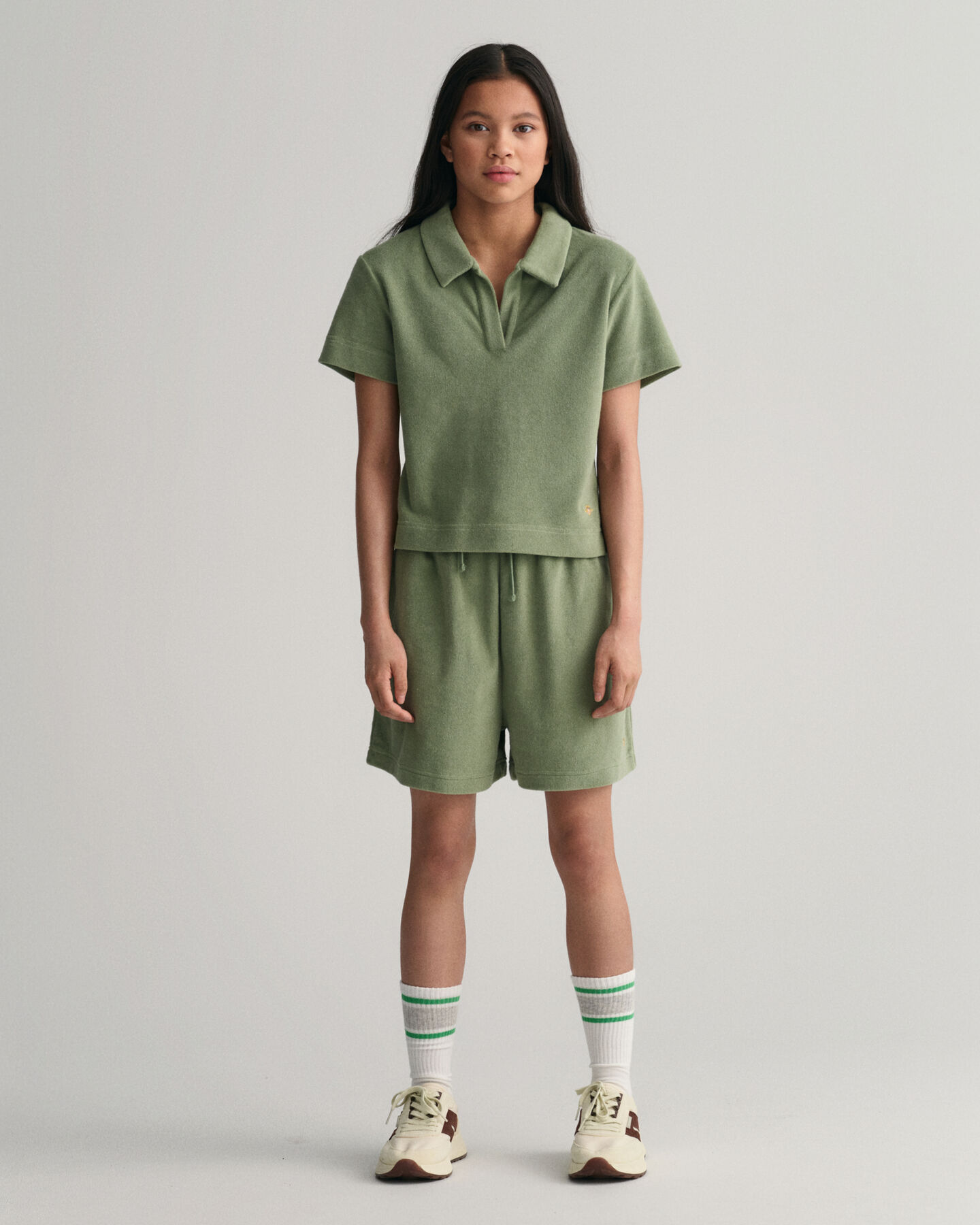 Teen Girls -malliston korkeavy&ouml;t&auml;r&ouml;iset Terry Cloth -shortsit