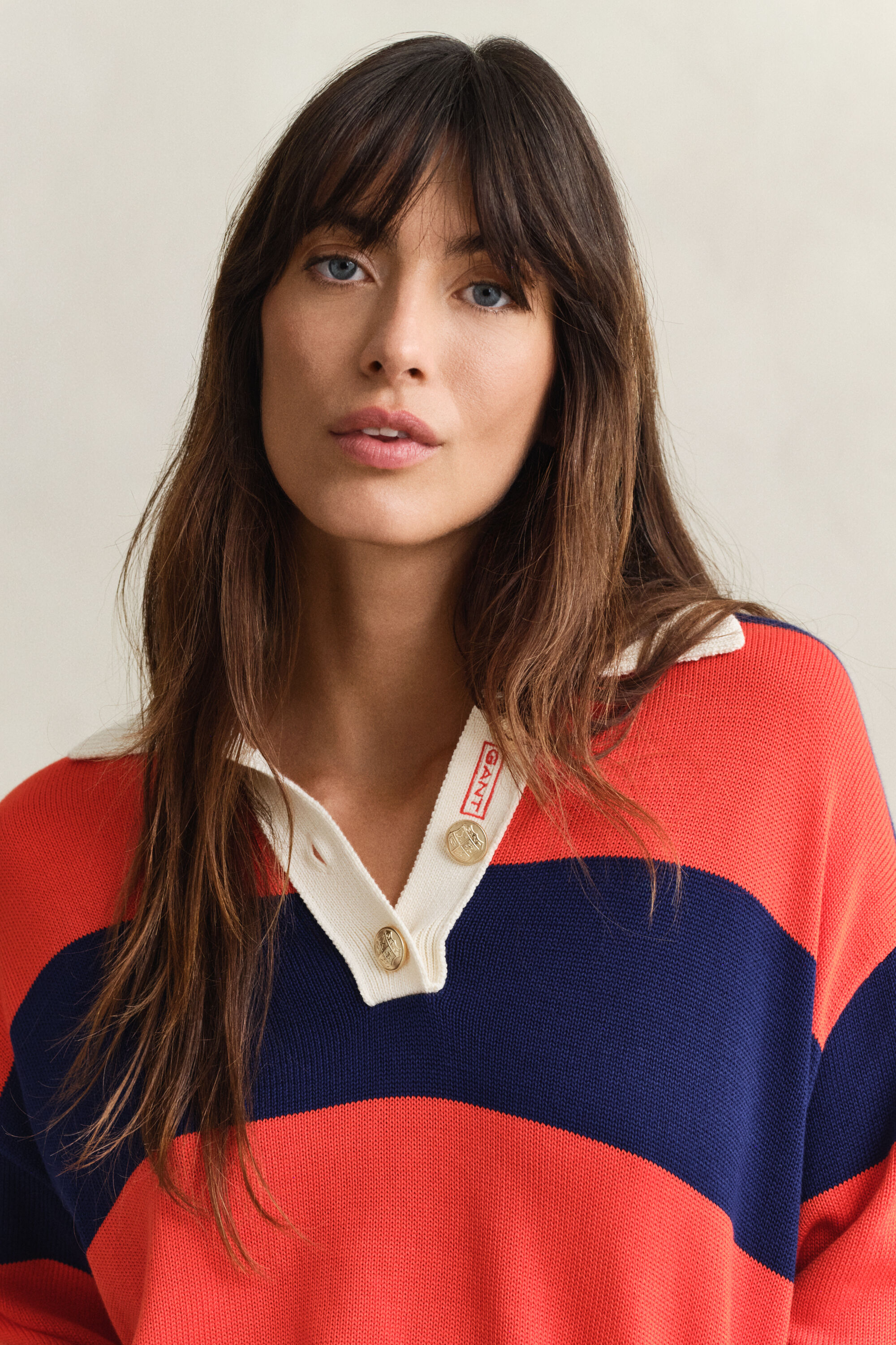 Raidallinen rugbypaita puuvillaa