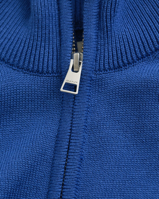 Vetoketjullinen Casual-puuvillaneuletakki