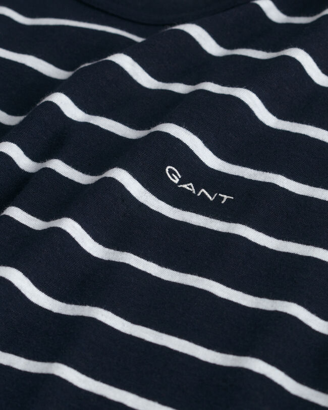 Raidallinen t‑paita puuvilla-pellavaa