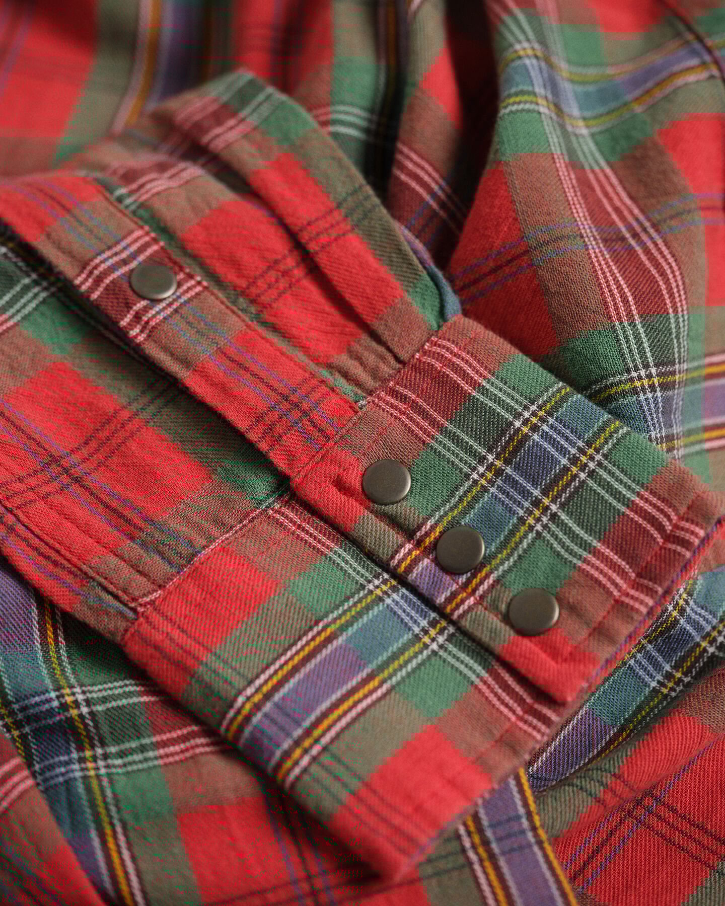 Wrangler x GANT ‑malliston regular fit ‑mitoitettu ruudullinen Western-paita