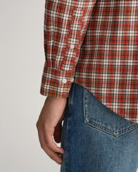 Regular fit ‑mitoitettu ruudullinen flanellipaita