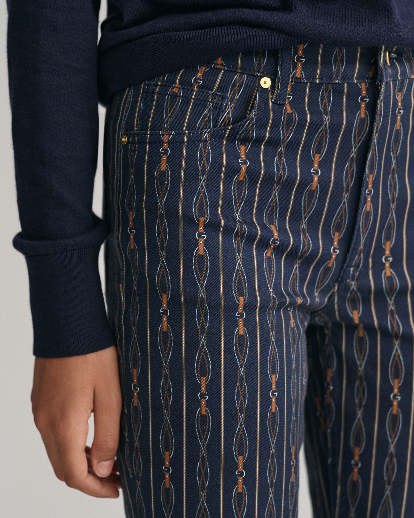 Vajaamittaiset Rope Striped -farkut