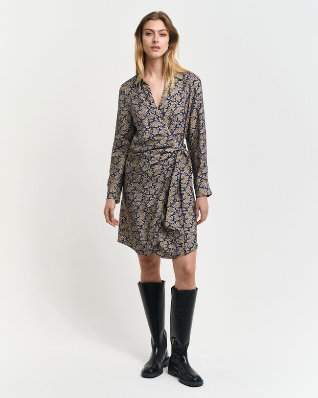 Kietaisumallinen Paisley-paitamekko