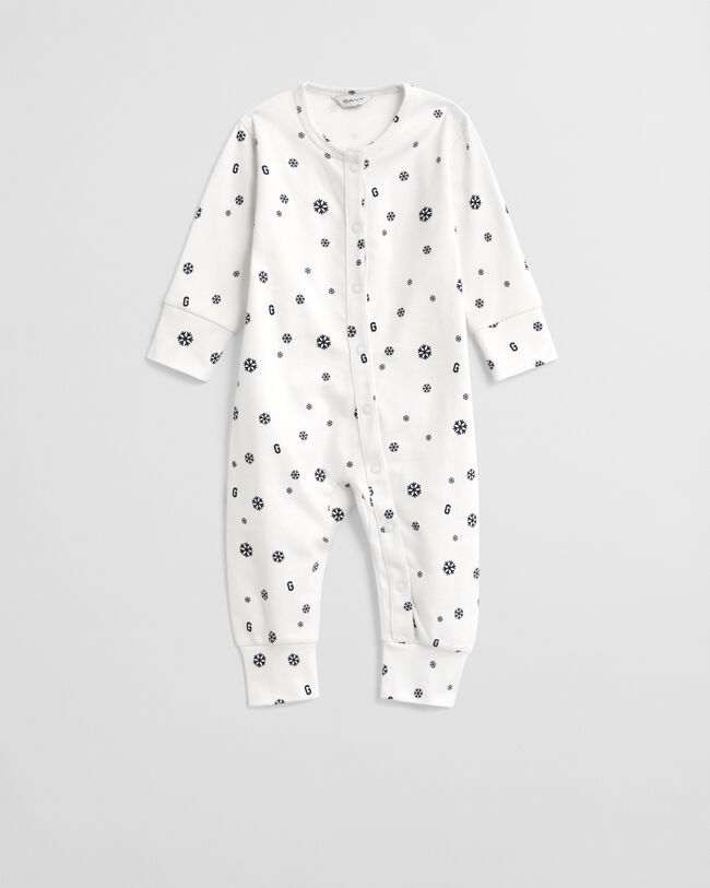 Baby-malliston Snowflake & G ‑printtipyjama