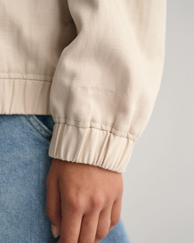 Pellavasekoitteinen Bomber-takki