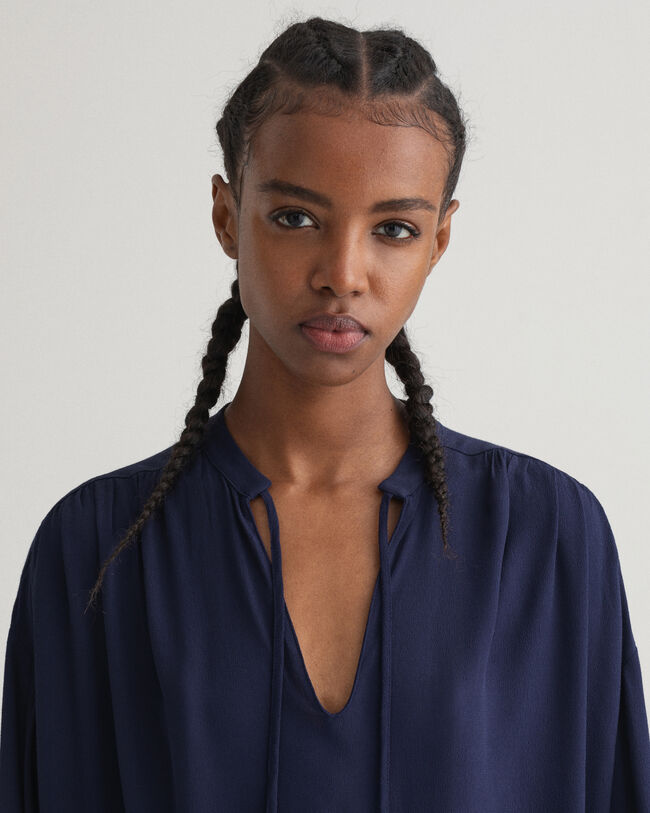 Pään yli sujautettava Wrinkle-mekko