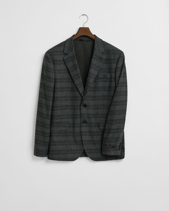 Slim fit ‑mitoitettu Glen Check ‑puvuntakki