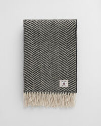 Kalanruotokuvioinen villainen torkkupeitto