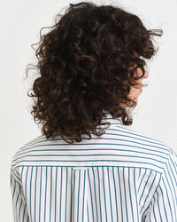 Regular fit ‑mitoitettu raidallinen Classic-popliinipaita