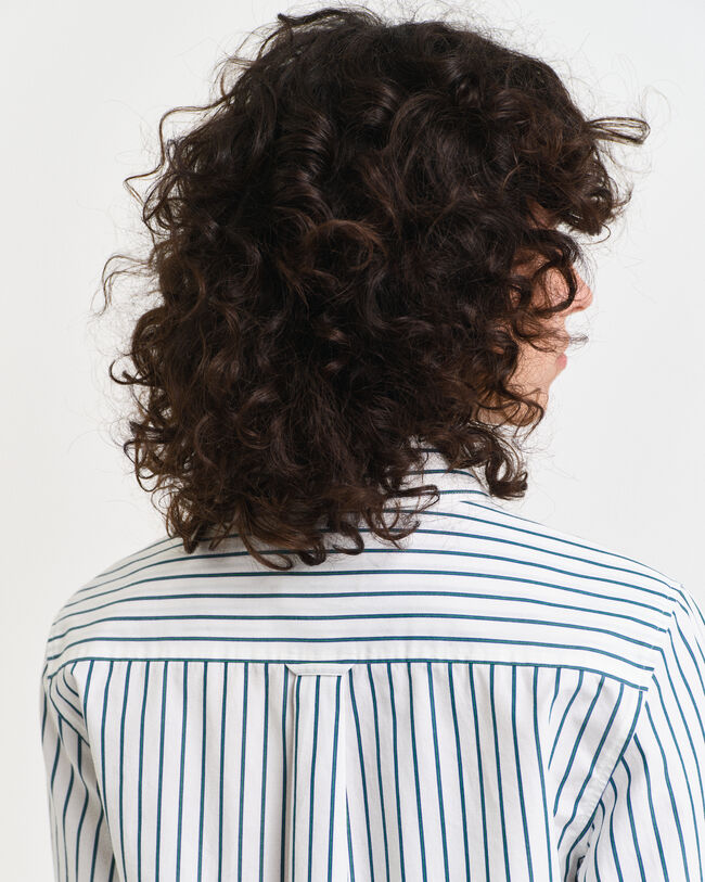 Regular fit ‑mitoitettu raidallinen Classic-popliinipaita