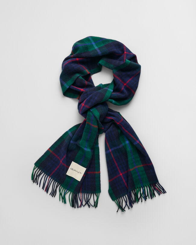 Ruudullinen kašmirsekoitteinen kaulaliina