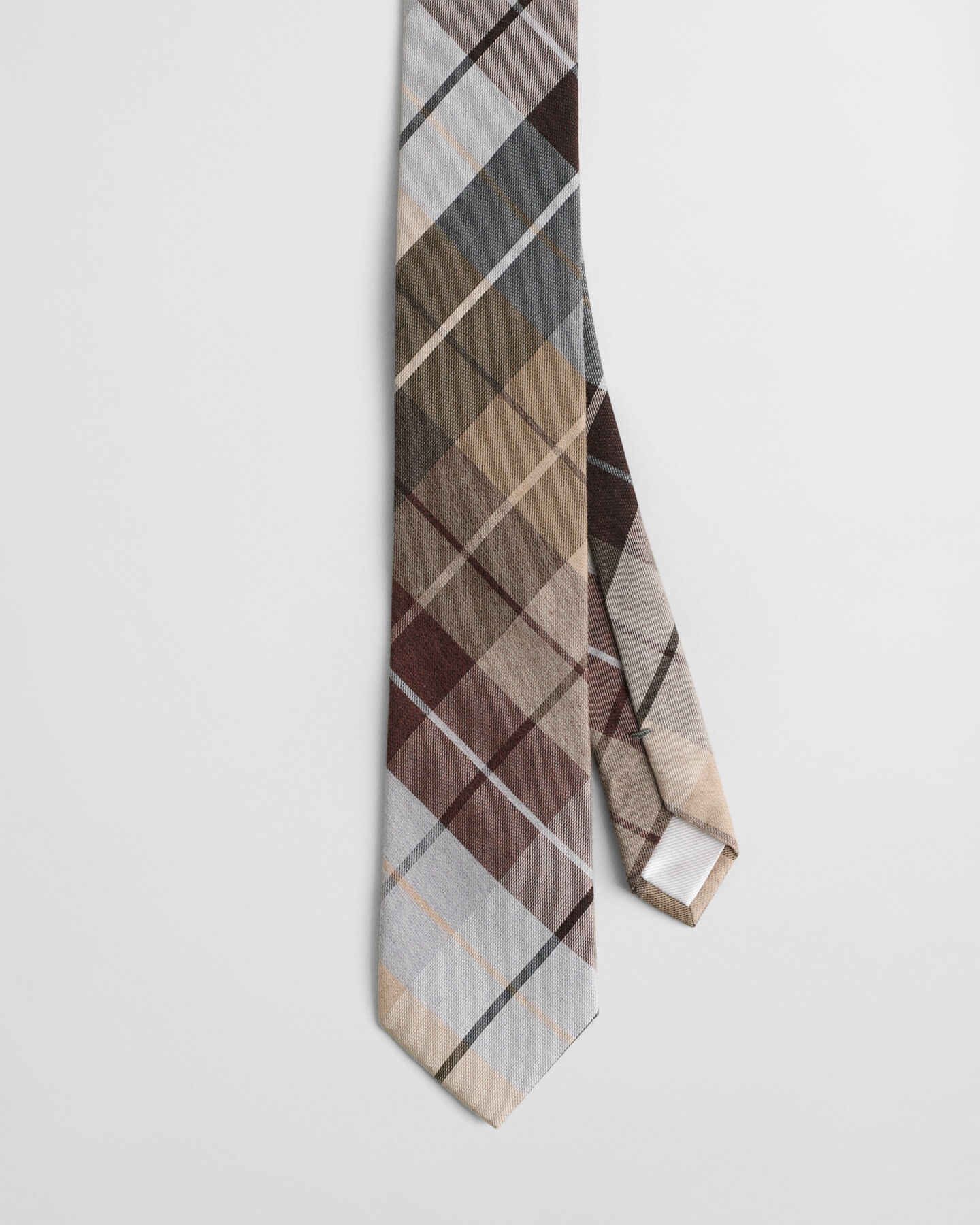 Ruudullinen puuvilla-silkkisolmio