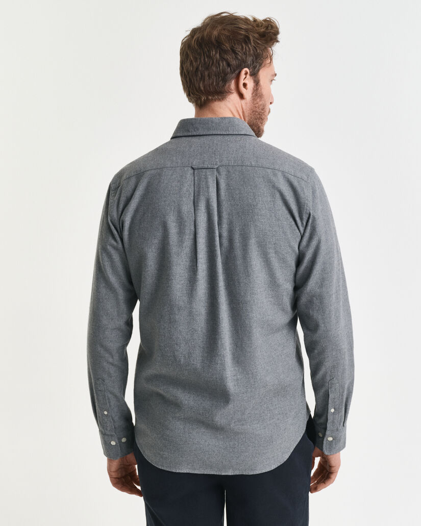 Regular fit ‑mitoitettu meleerattu flanellipaita