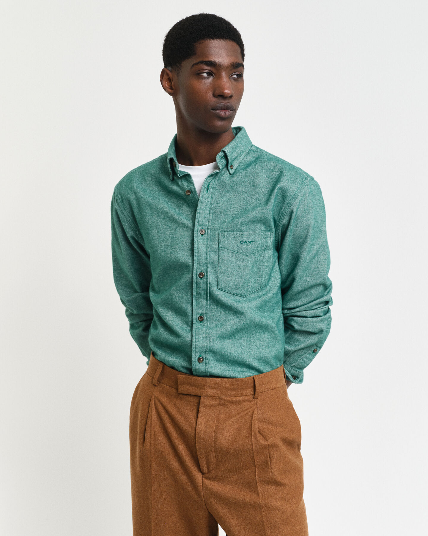 Regular fit ‑mitoitettu kalanruotokuvioinen flanellipaita