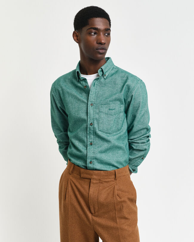 Regular fit ‑mitoitettu kalanruotokuvioinen flanellipaita