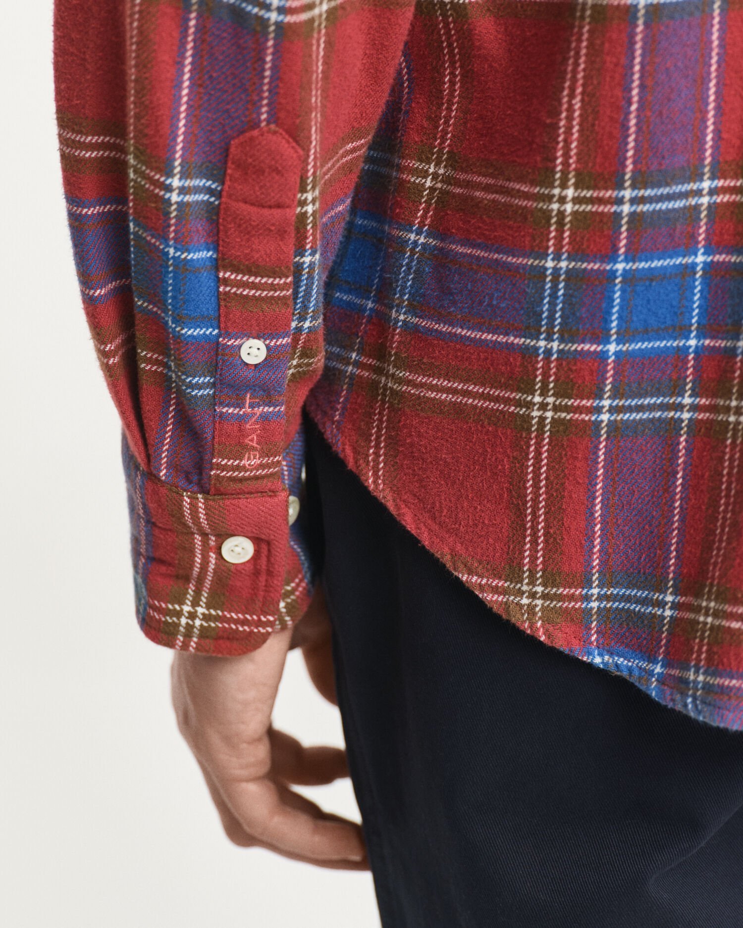 Relaxed fit ‑mitoitettu ruudullinen tvillipaita