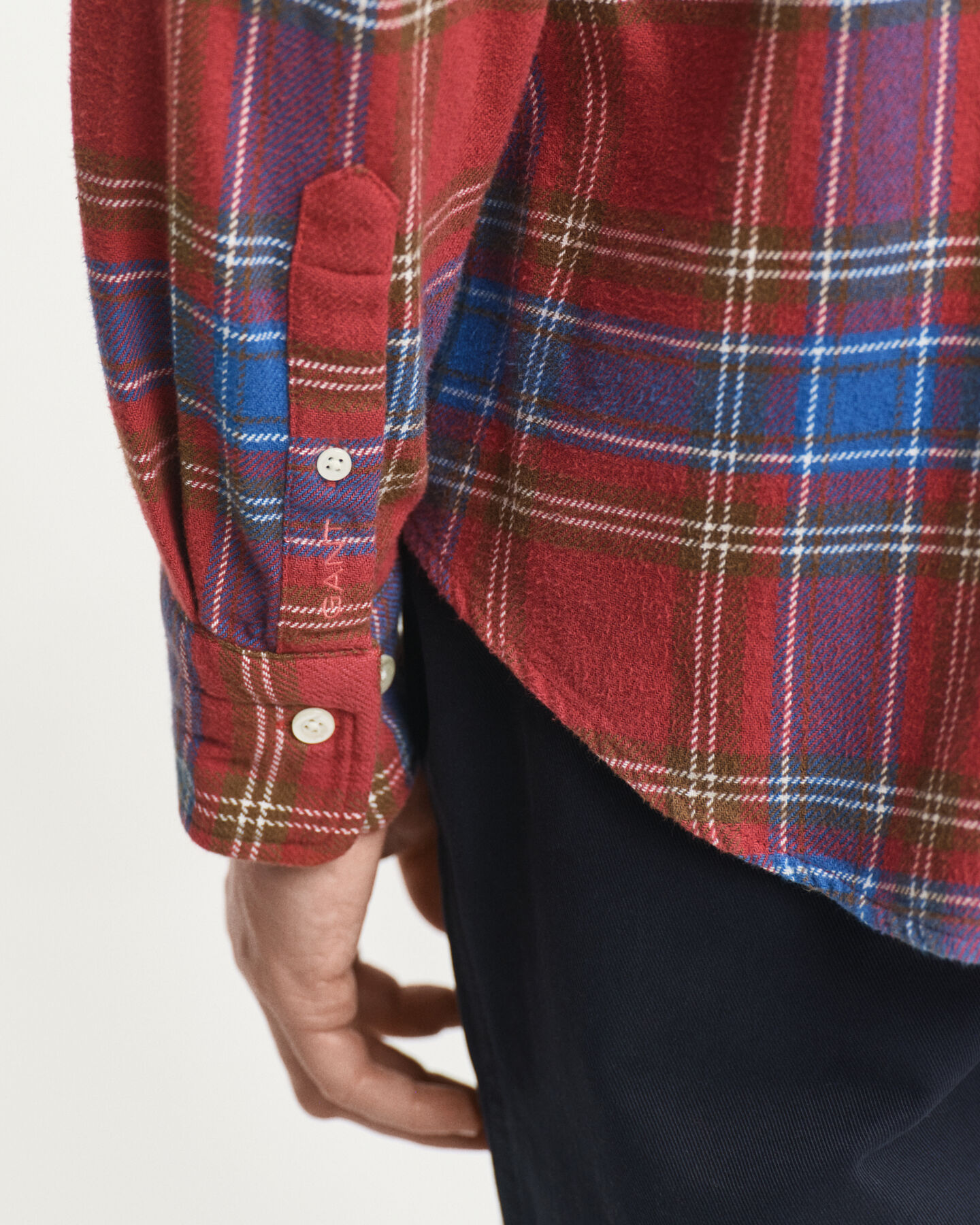 Relaxed fit ‑mitoitettu ruudullinen tvillipaita