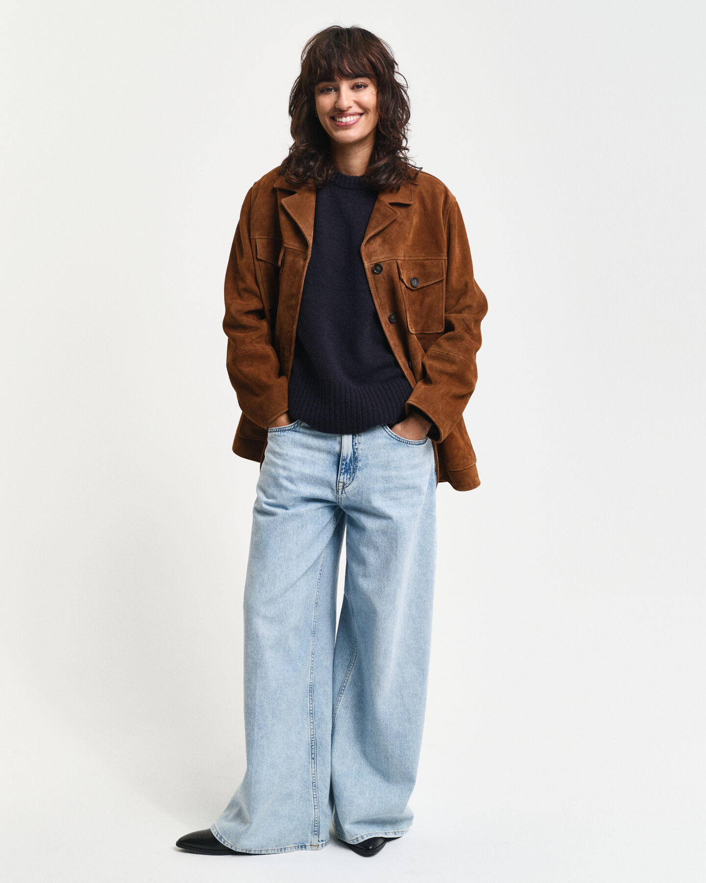 Ka&scaron;mirvillainen neulepusero, py&ouml;re&auml; p&auml;&auml;ntie