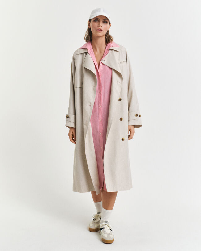 Lyhythihainen pellavapaitamekko