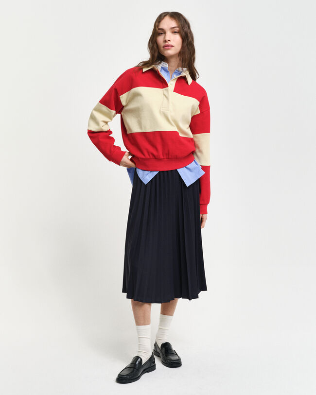 Kohopintainen monivärinen Rugger-pikeepaita