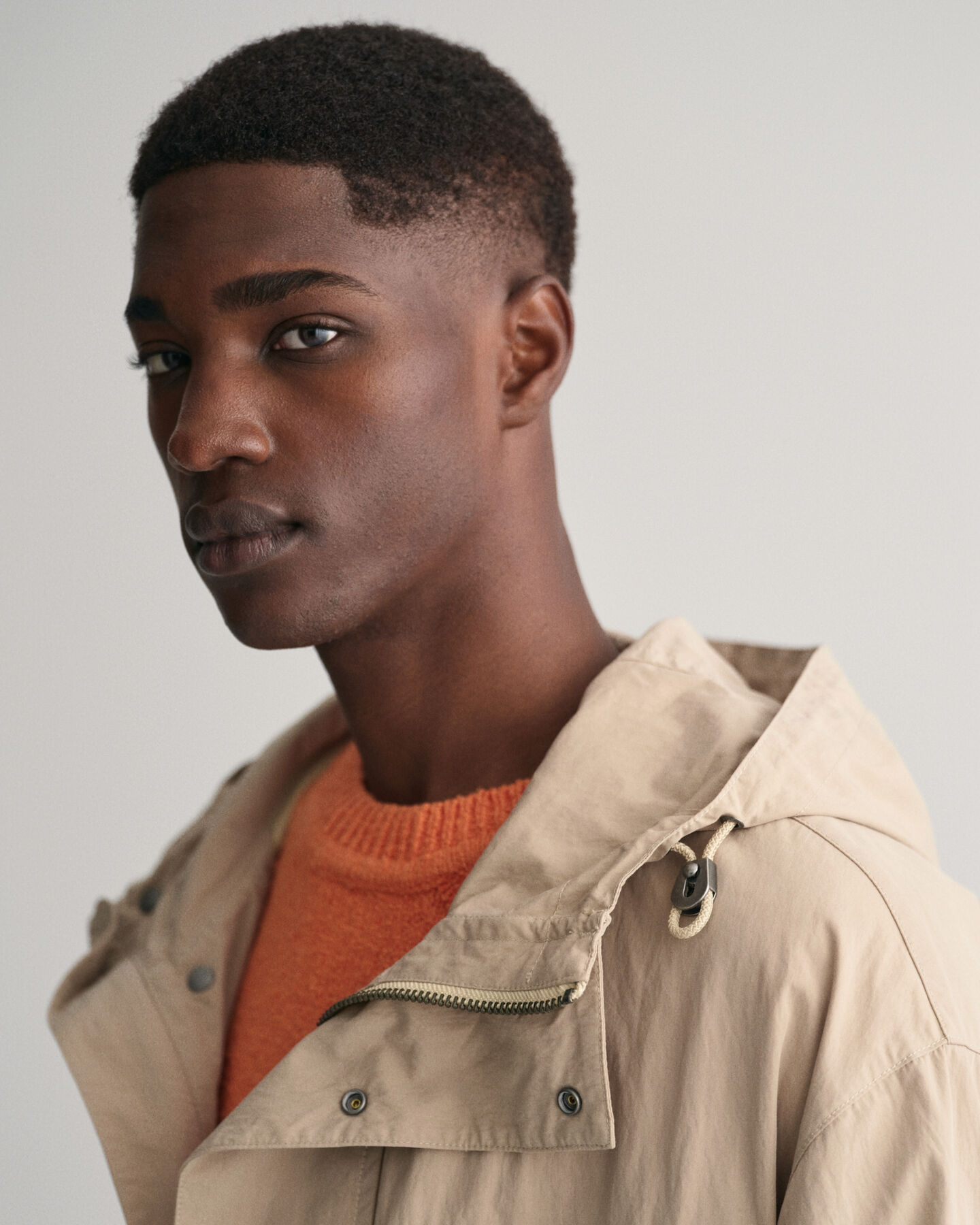 Puuvillainen Windbreaker-takki