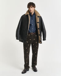 Regular fit ‑mitoitettu indigonsininen paita