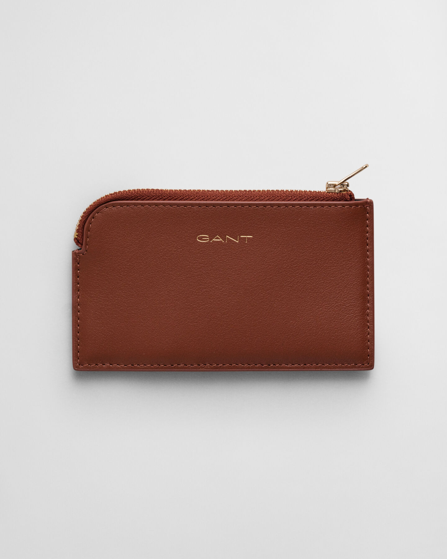 Nahkainen vetoketjullinen korttikotelo