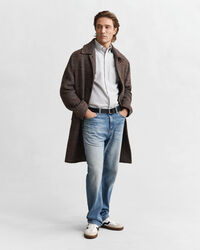 Regular fit ‑mitoitettu pystyraidallinen klassinen oxford-paita