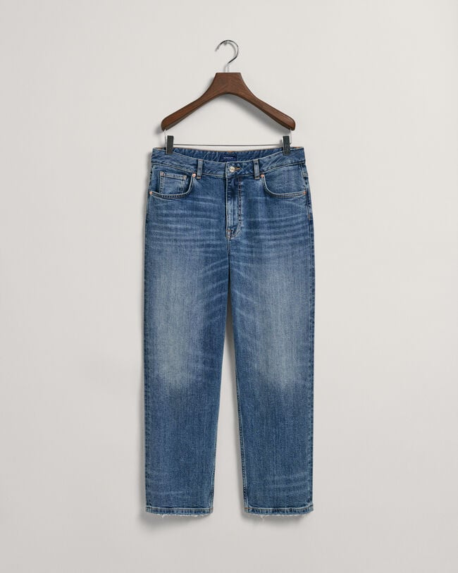 Relaxed fit ‑mitoitetut farkut