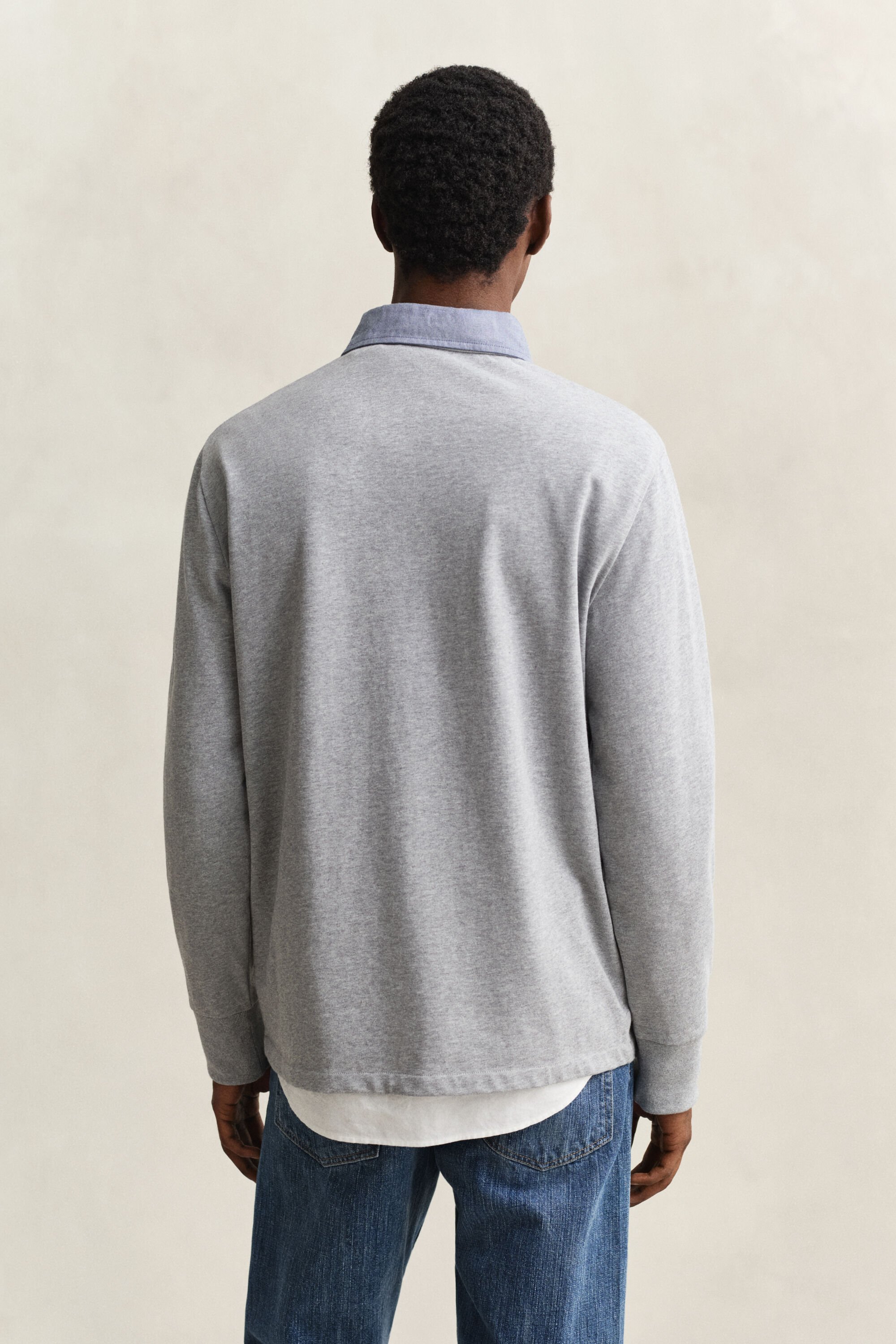 Heavy Rugger -paita chambray-kauluksella