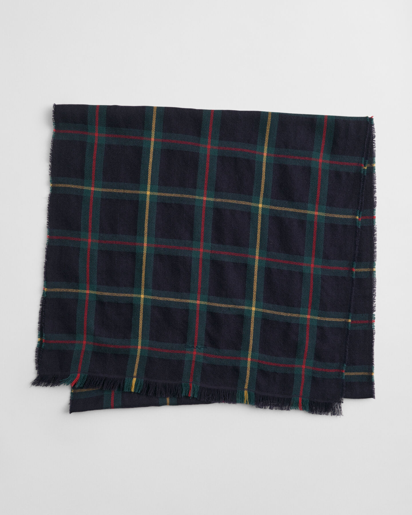 Ruudullinen merinovillahuivi