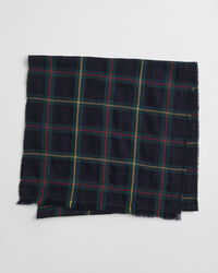 Ruudullinen merinovillahuivi