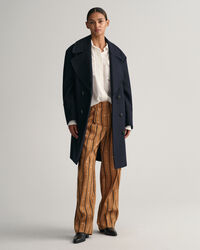 Relaxed fit ‑mitoitetut Monogram-raitahousut