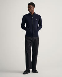 Vetoketjullinen neuletakki erittäin hienosta lampaanvillasta