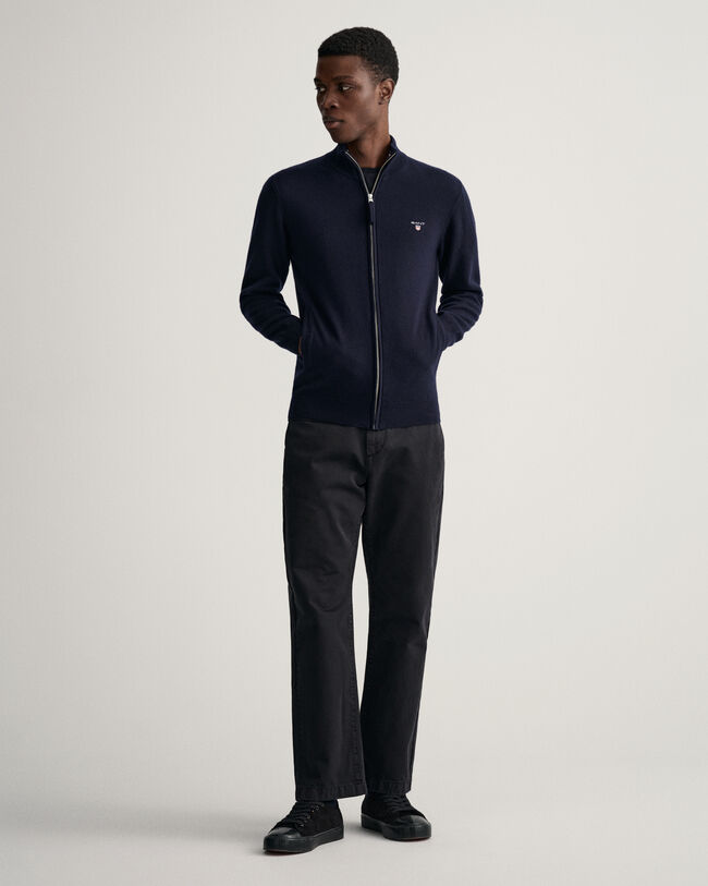 Vetoketjullinen neuletakki erittäin hienosta lampaanvillasta