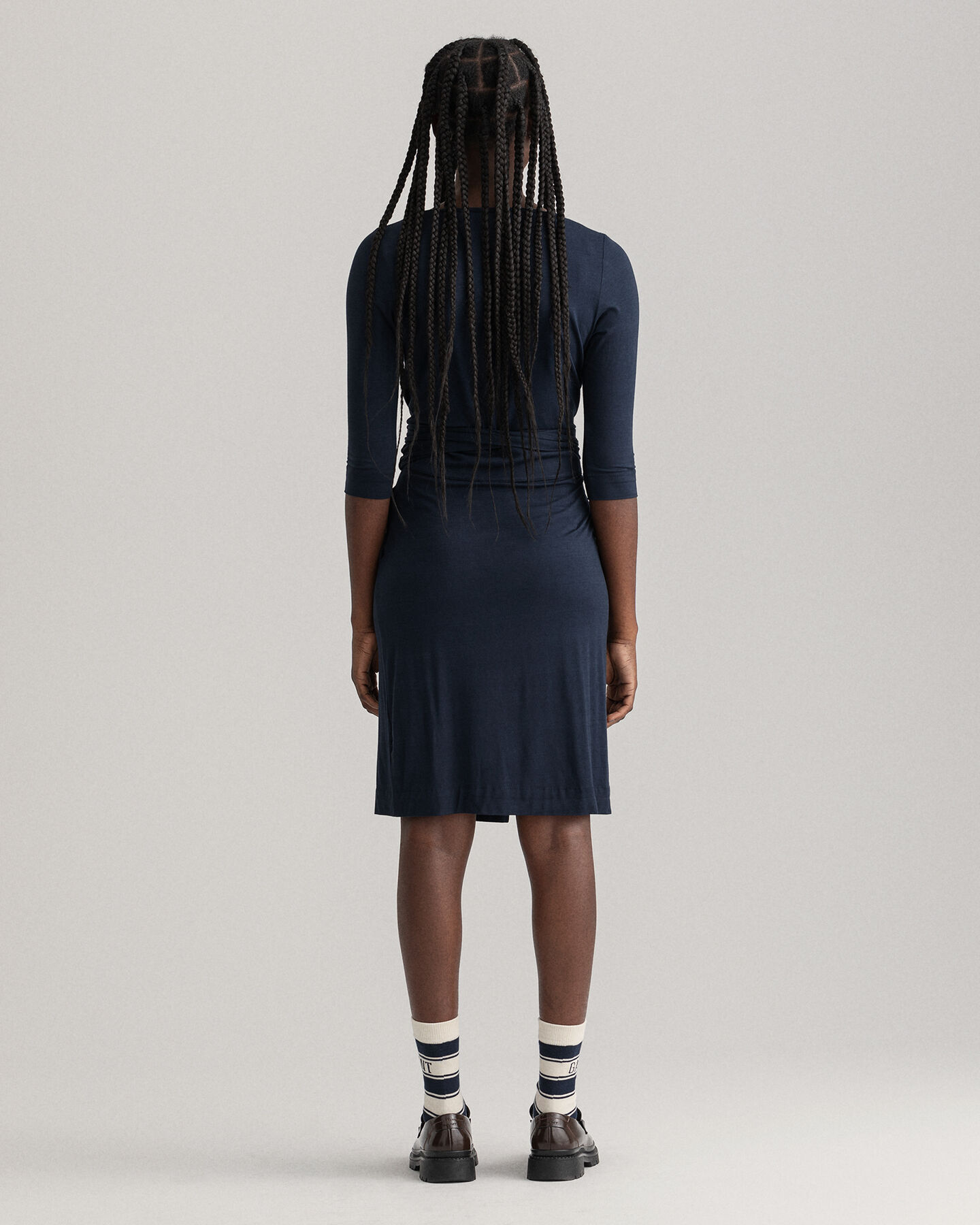 Jerseykankainen kietaisumekko