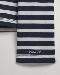 Pitk&auml;hihainen raidallinen t‑paita ribbineuloksesta