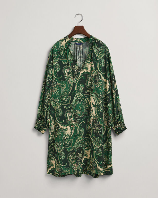 Paisley-pystykaulusmekko