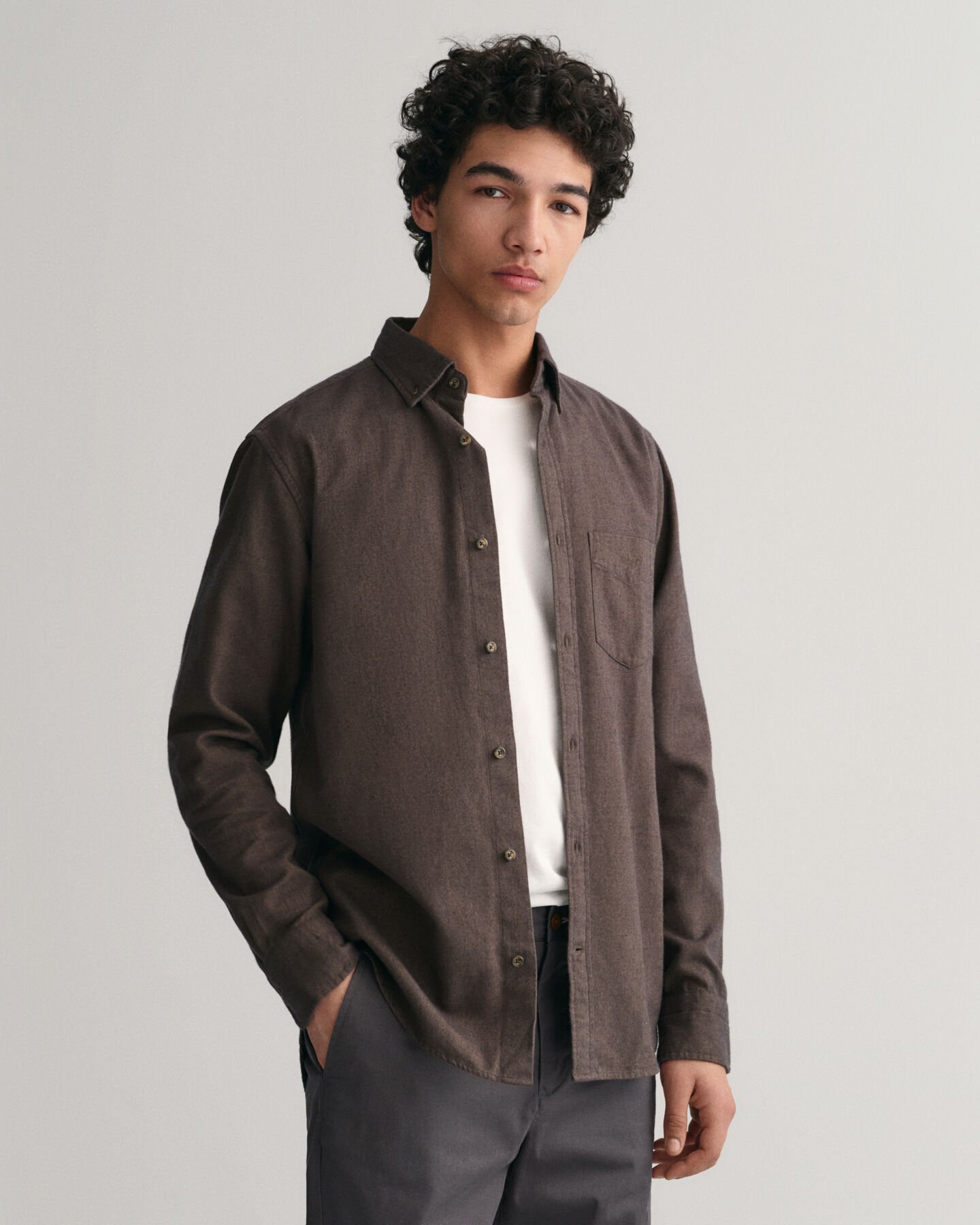 Regular fit ‑mitoitettu kalanruotokuvioinen flanellipaita