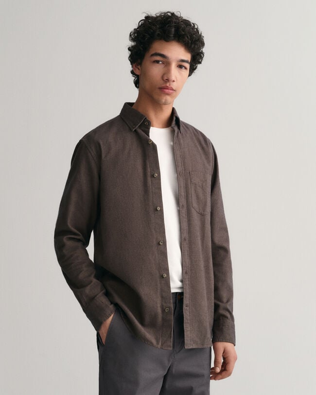 Regular fit ‑mitoitettu kalanruotokuvioinen flanellipaita