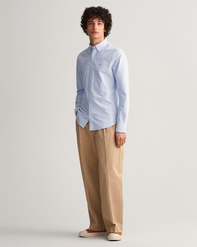 Slim fit ‑mitoitettu oxford-paita